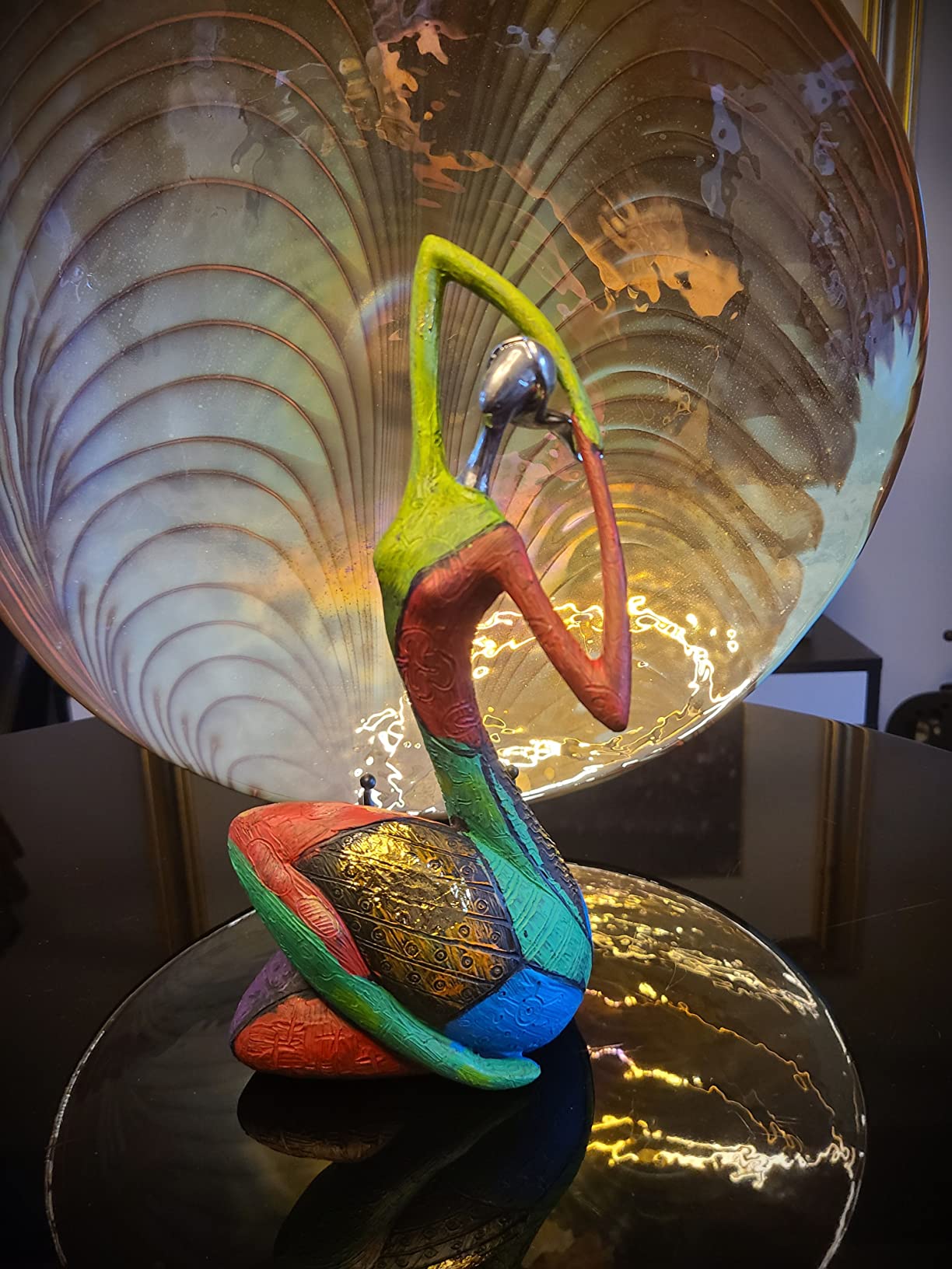 Abstract Yoga Art Statue
