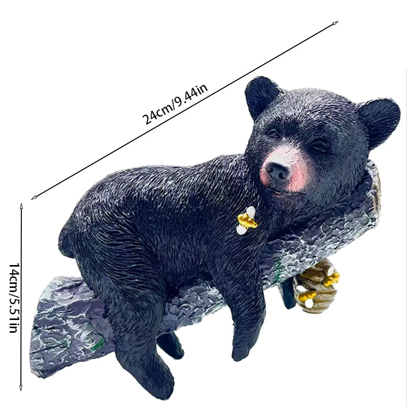 Black Bear Cub Lawn Sculpture