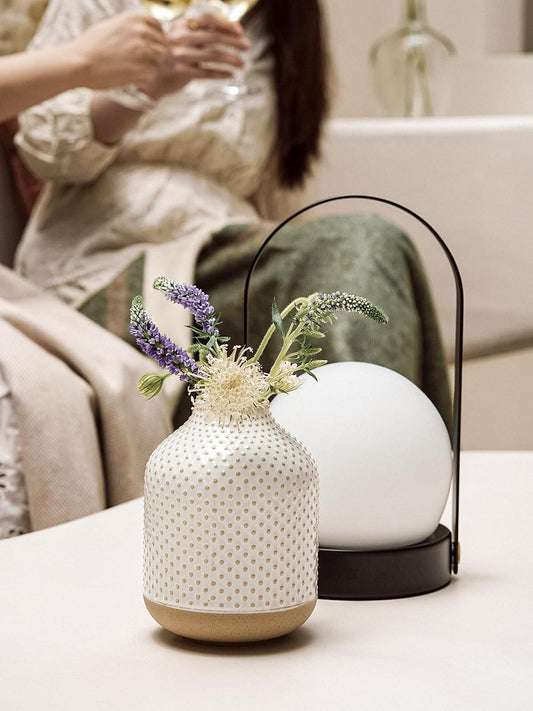 Boho Dot Embossment Flower Vase