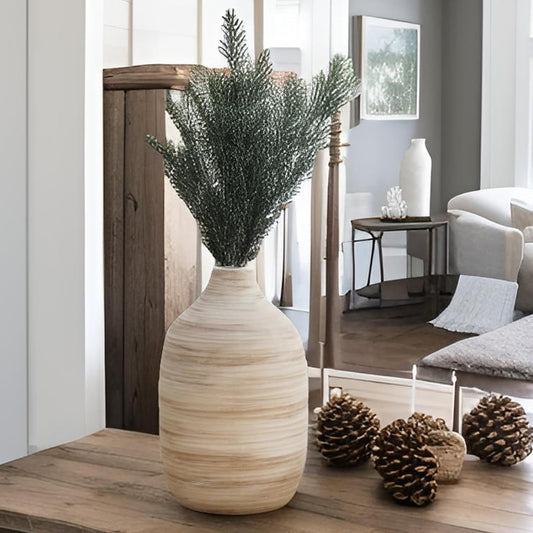 Boho Rings Textured Flower Vase