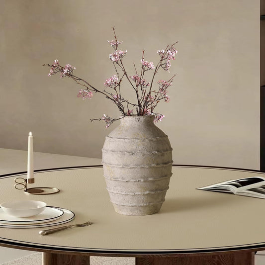 Boho Rings Textured Flower Vase