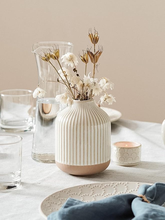 Boho Dot Embossment Flower Vase