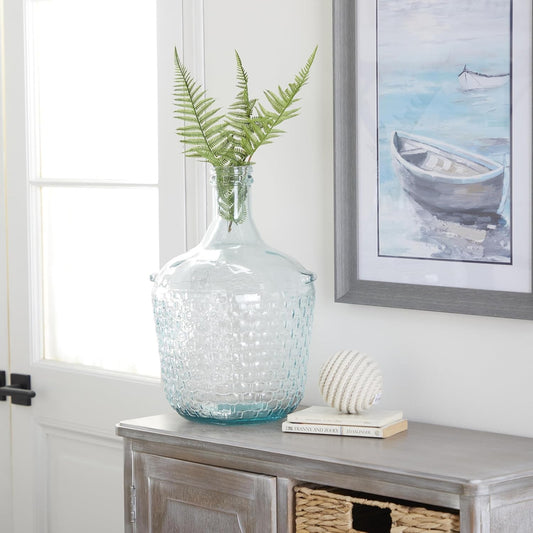 Bubble Texture Recycled Glass Vase