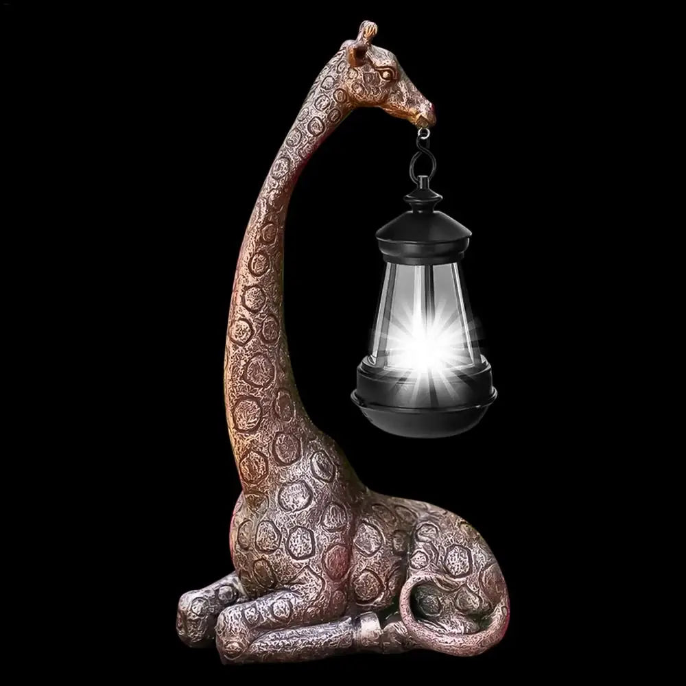 Giraffe Solar Light Garden Statue