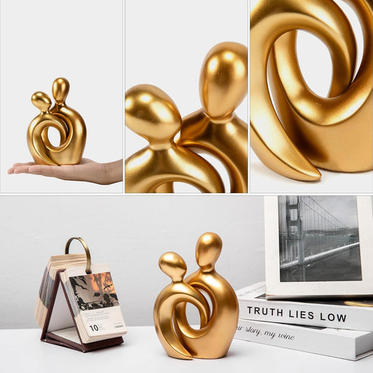 Gold Couples Statue