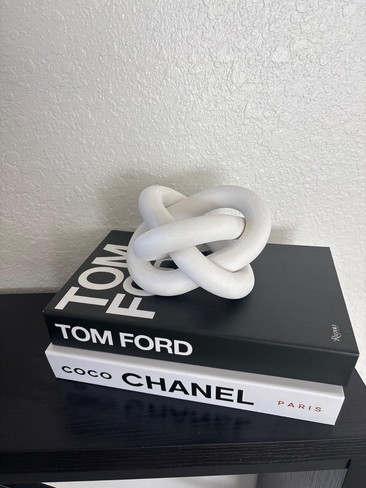 Hand Carved Link Wood Knot Sculpture