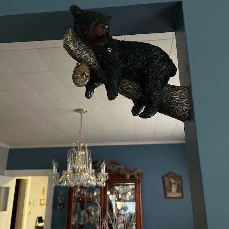 Black Bear Cub Lawn Sculpture