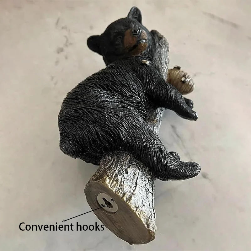 Black Bear Cub Lawn Sculpture