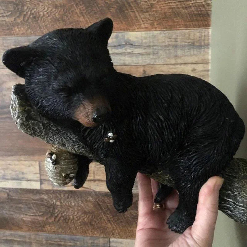 Black Bear Cub Lawn Sculpture
