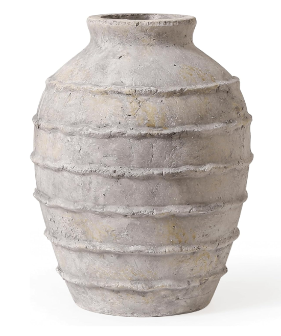 Boho Rings Textured Flower Vase