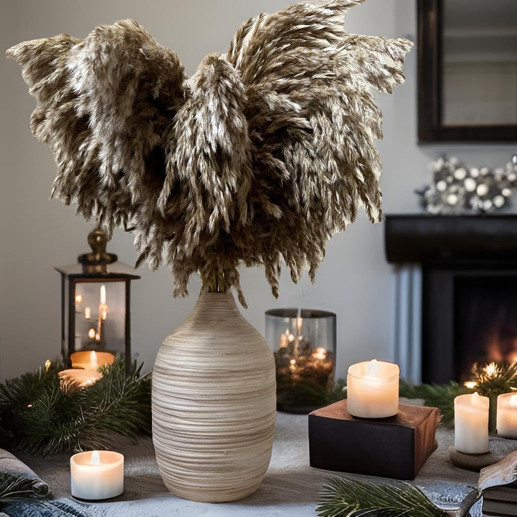 Boho Rings Textured Flower Vase