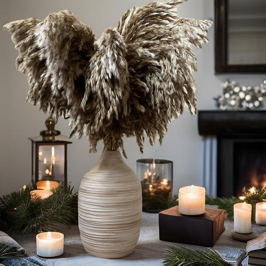 Boho Rings Textured Flower Vase