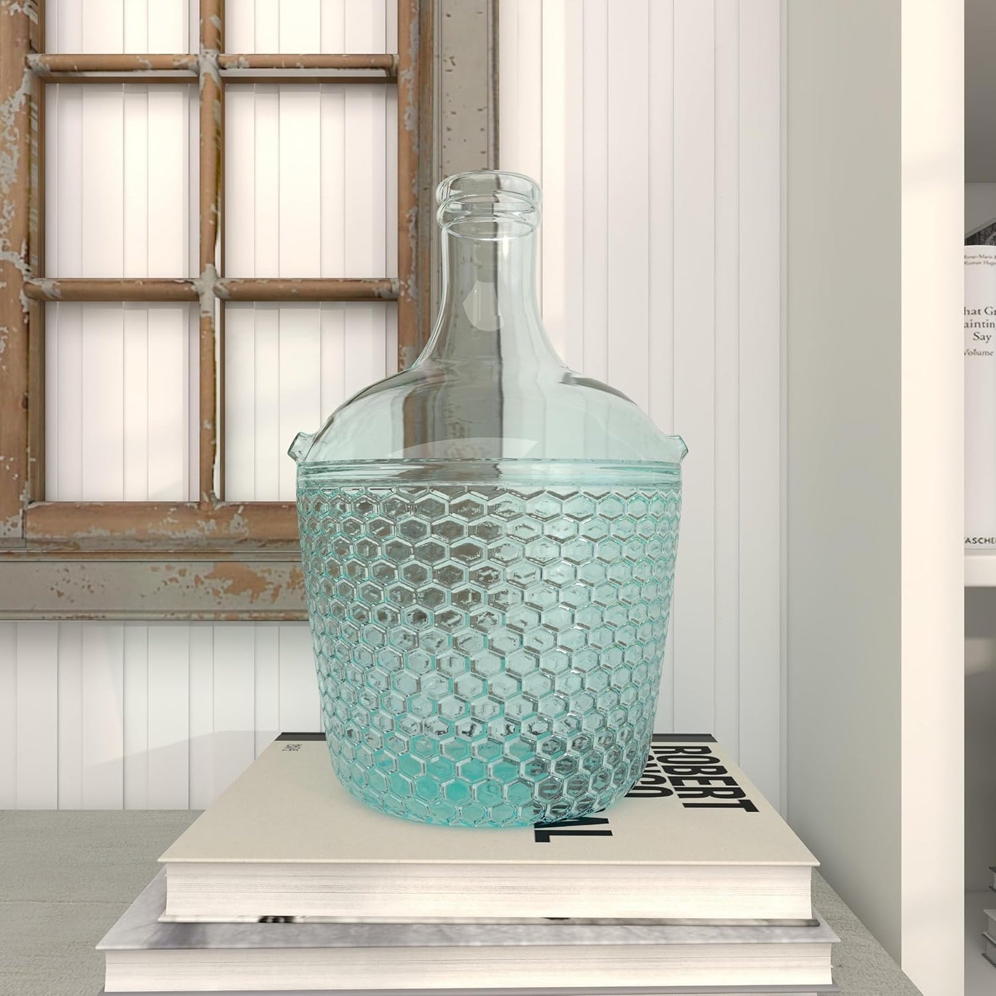 Bubble Texture Recycled Glass Vase