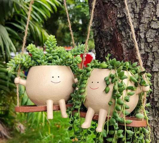 Cartoon Resin Hanging Planter