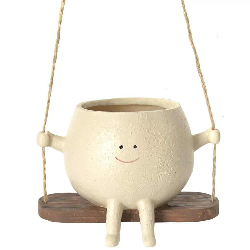 Cartoon Resin Hanging Planter