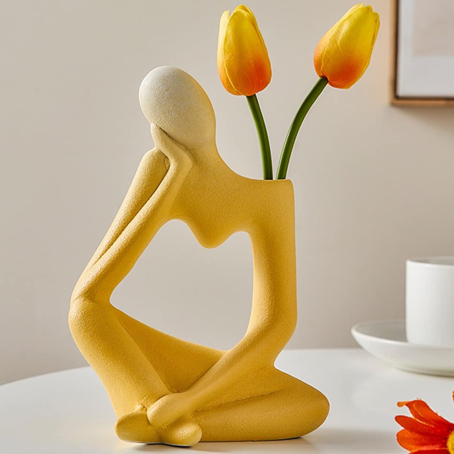 Ceramic Thinker Flower Vase