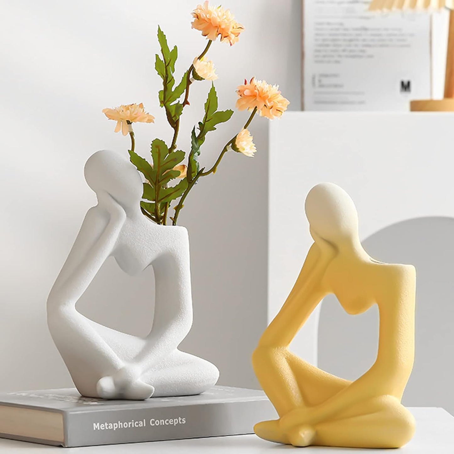 Ceramic Thinker Flower Vase