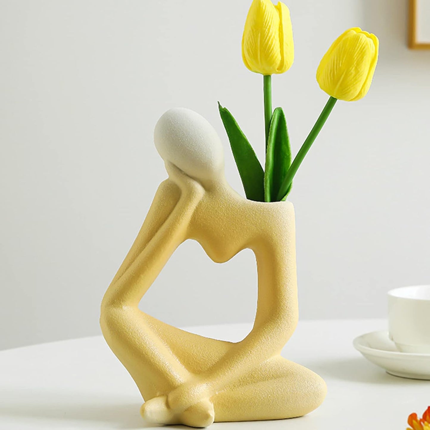 Ceramic Thinker Flower Vase