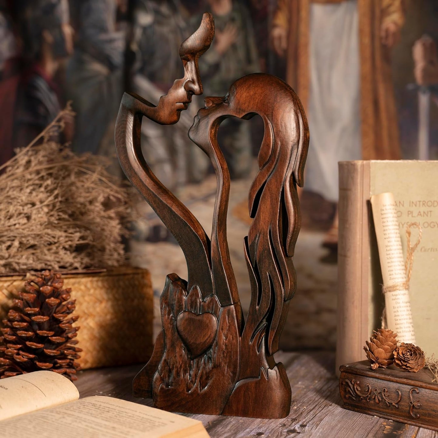 Couple Romantic Portrait Sculpture