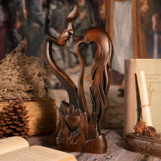 Couple Romantic Portrait Sculpture