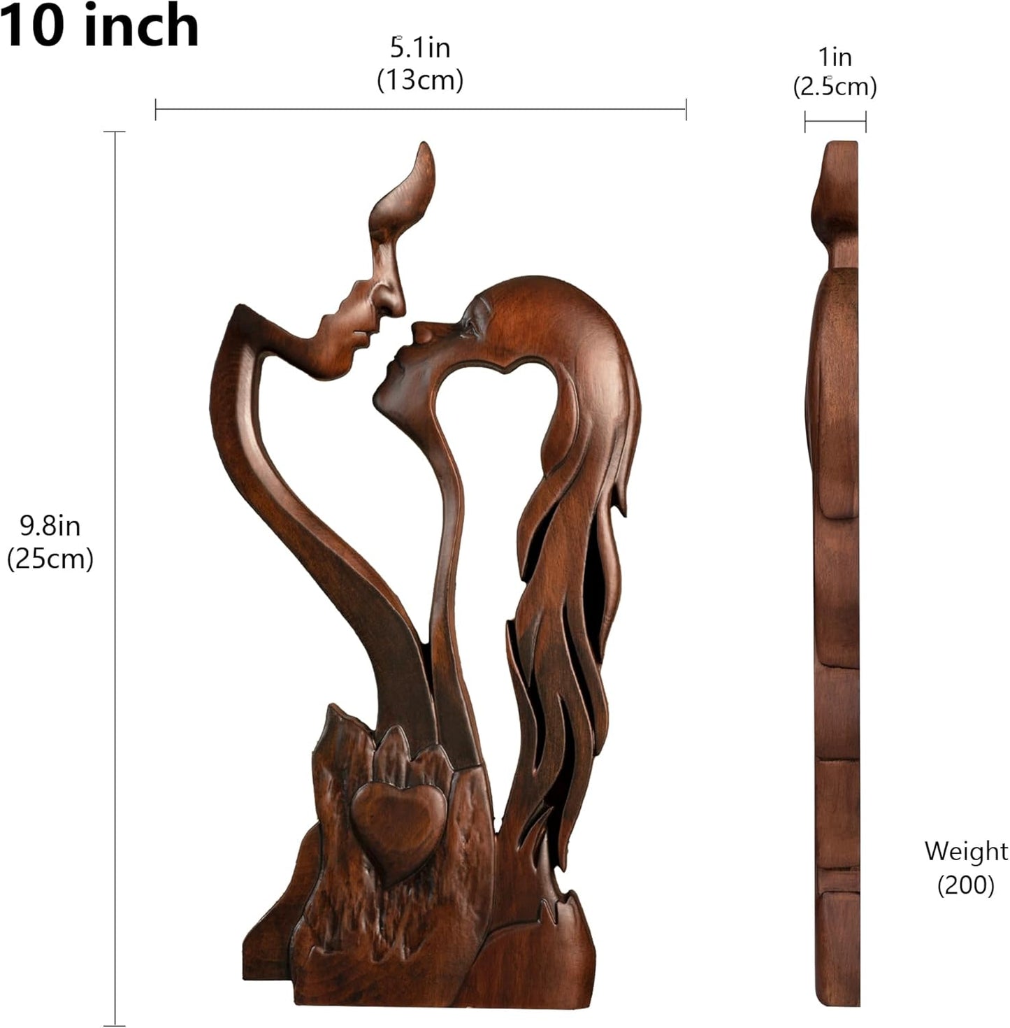 Couple Romantic Portrait Sculpture