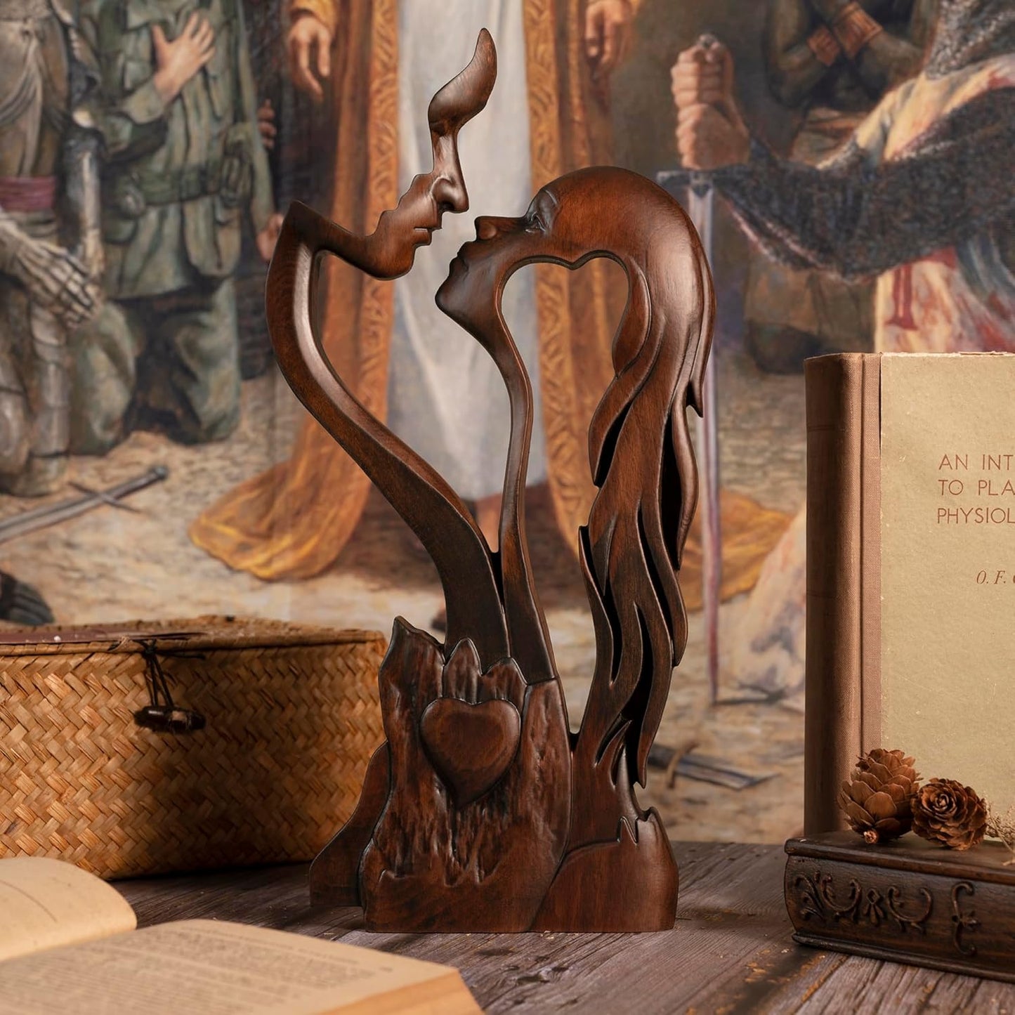 Couple Romantic Portrait Sculpture