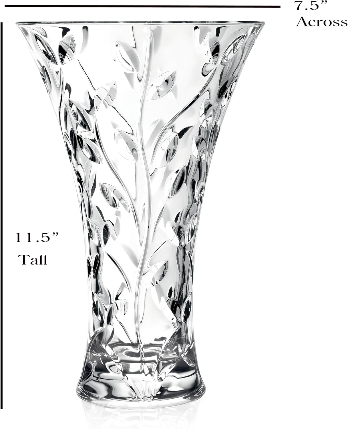 Crystal Laurus Vase