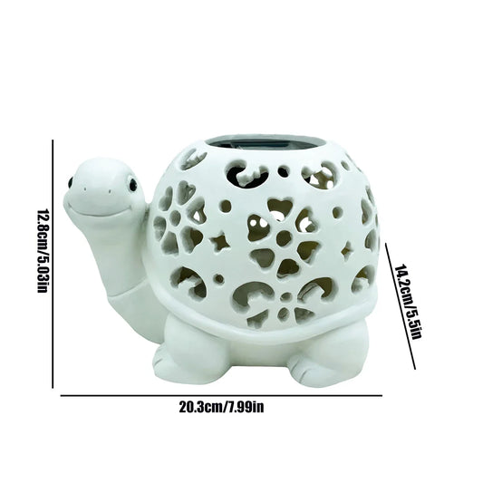 Garden Light Turtle Statue