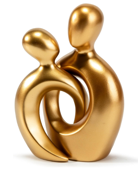 Gold Couples Statue