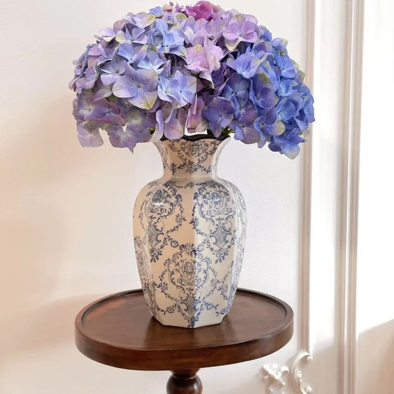 Hand-Painted Blue White Porcelain Vase