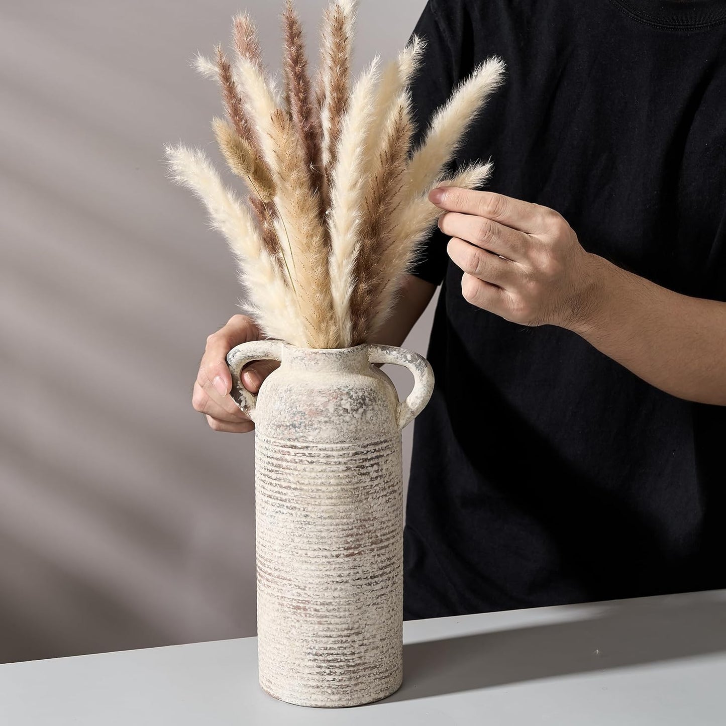 Long Jar Terracotta Vase