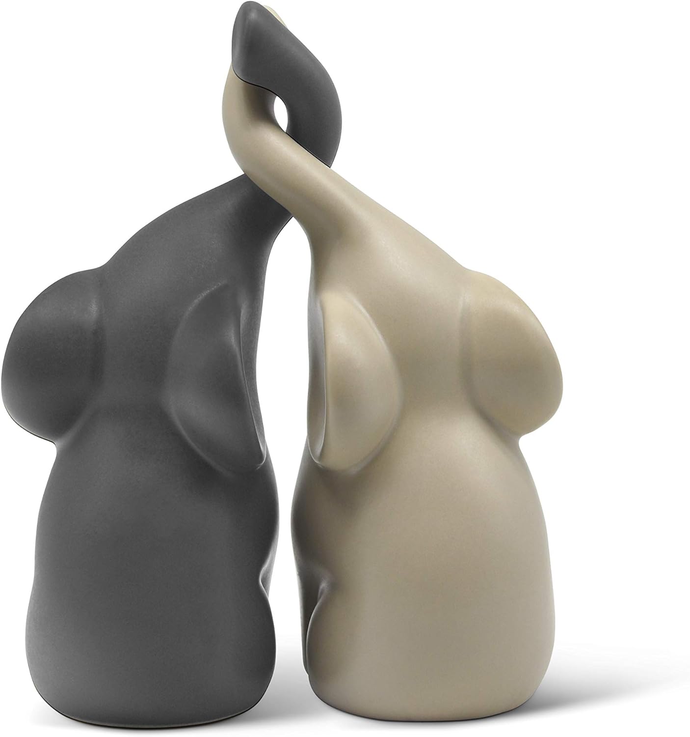 Loving Elephants Pair Sculpture Art