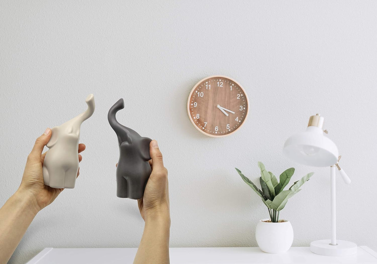 Loving Elephants Pair Sculpture Art