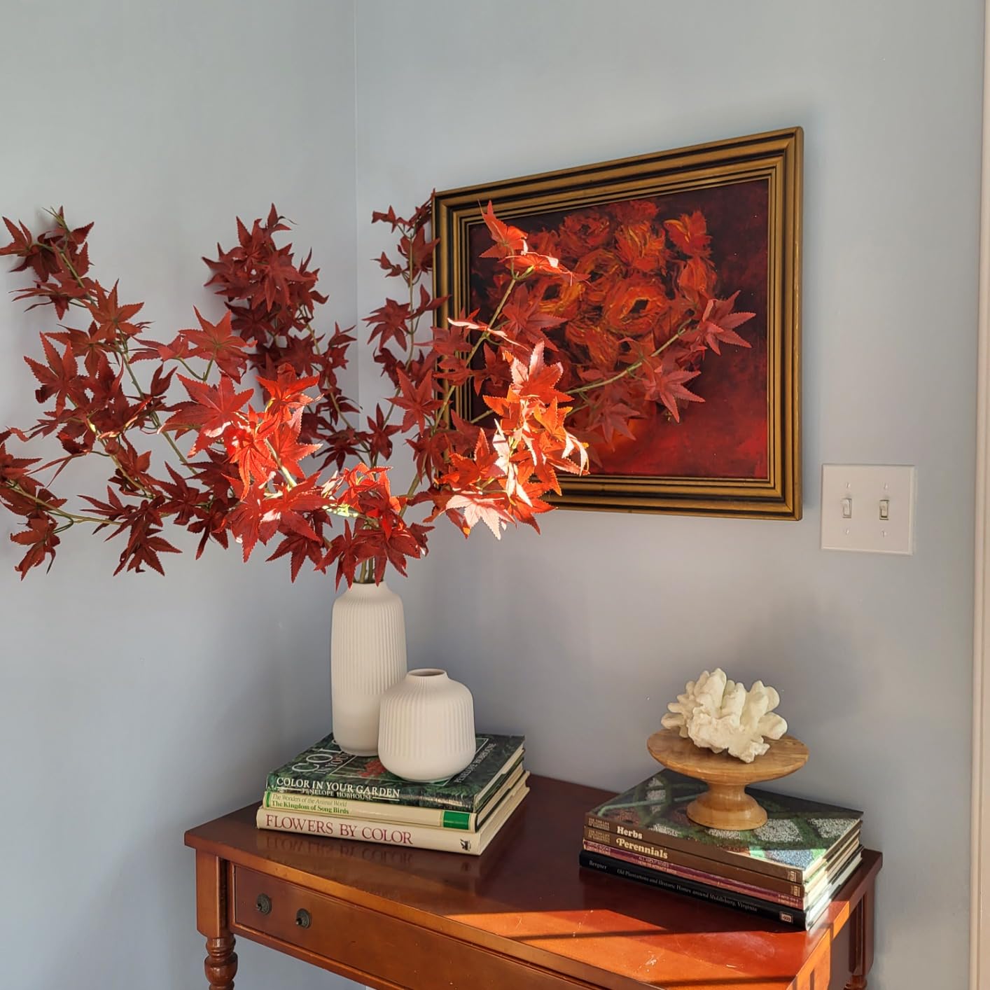 Matte White Boho Stripe Vase Set