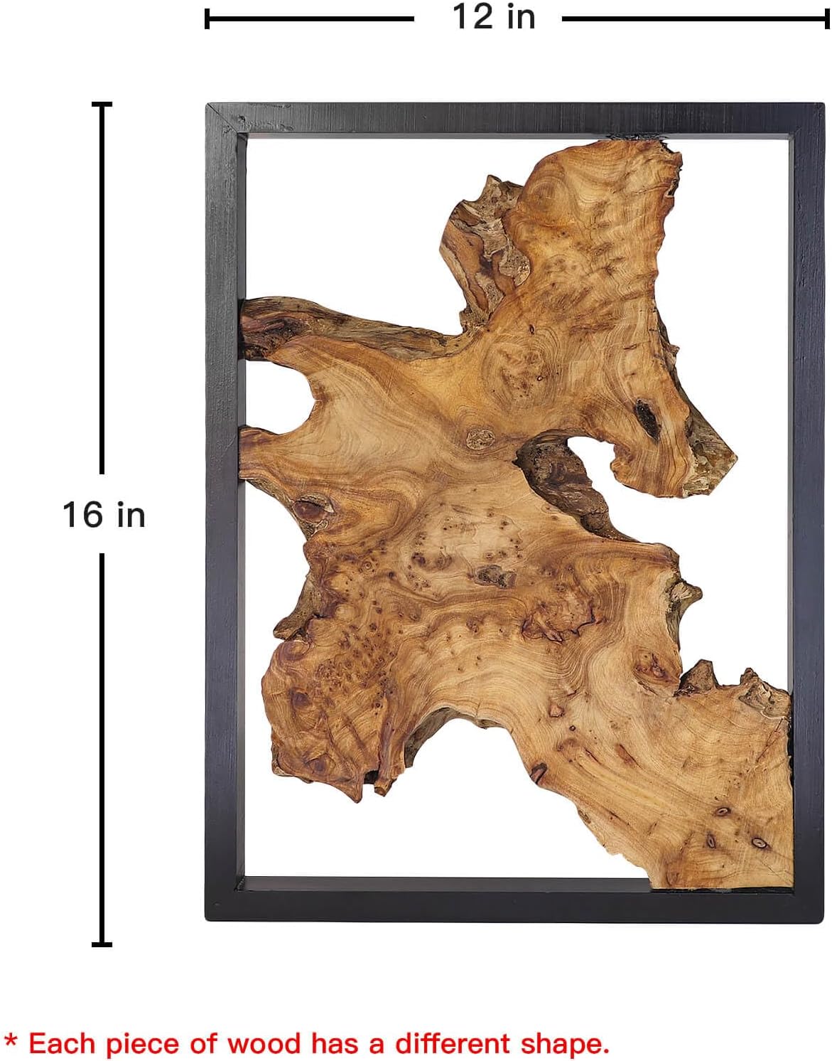 Natural wood Rustic Hanging Sculpture Set