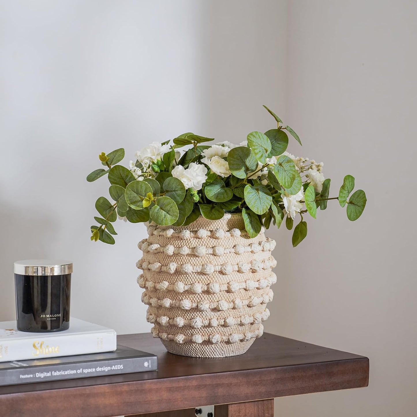 Rope Knots Boho Ceramic Vase