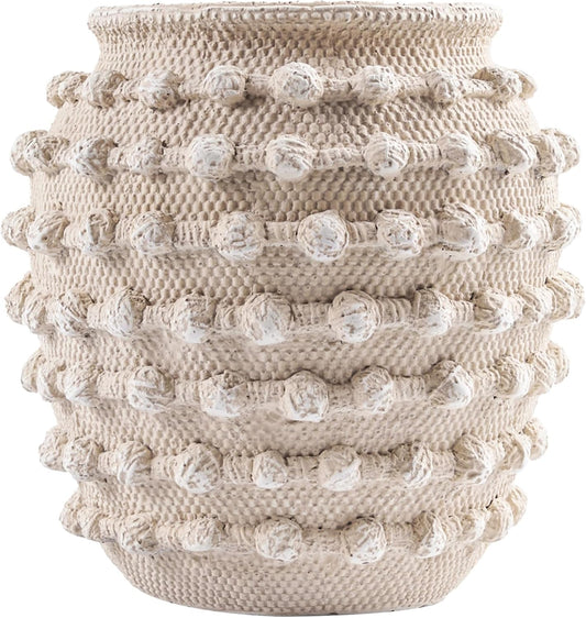 Rope Knots Boho Ceramic Vase