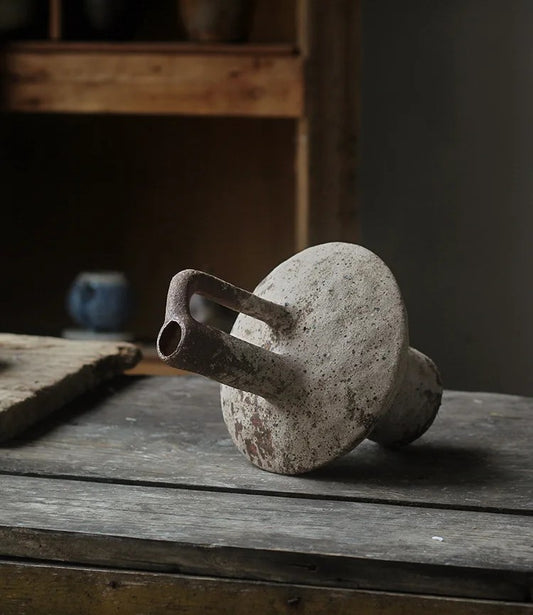 Rough Wabi-Sabi Pottery Vase