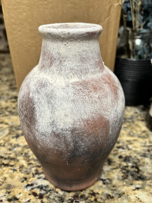 Rustic Terracotta Hues Ceramic Vase