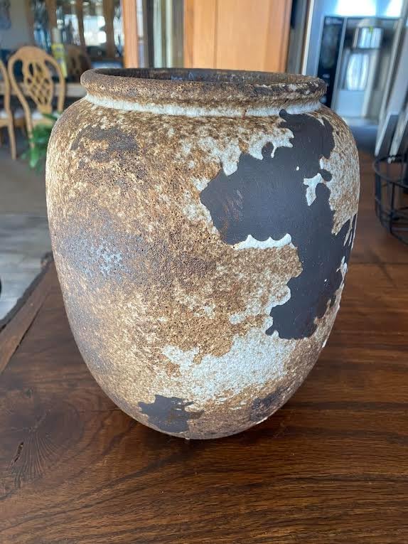 Rustic Textured Terracotta Vase