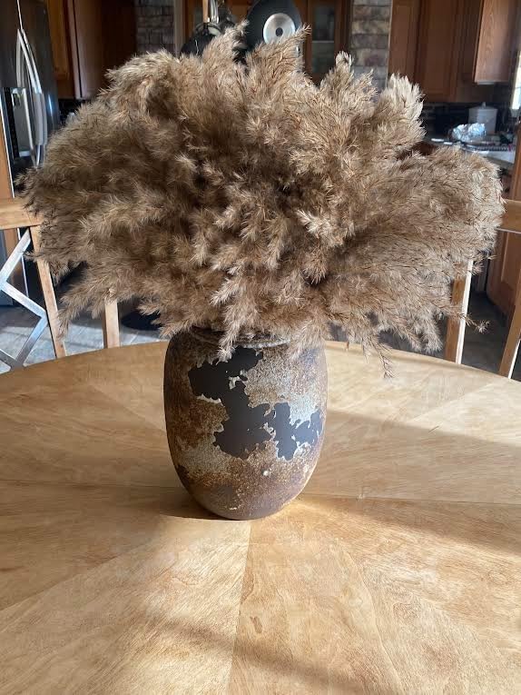 Rustic Textured Terracotta Vase