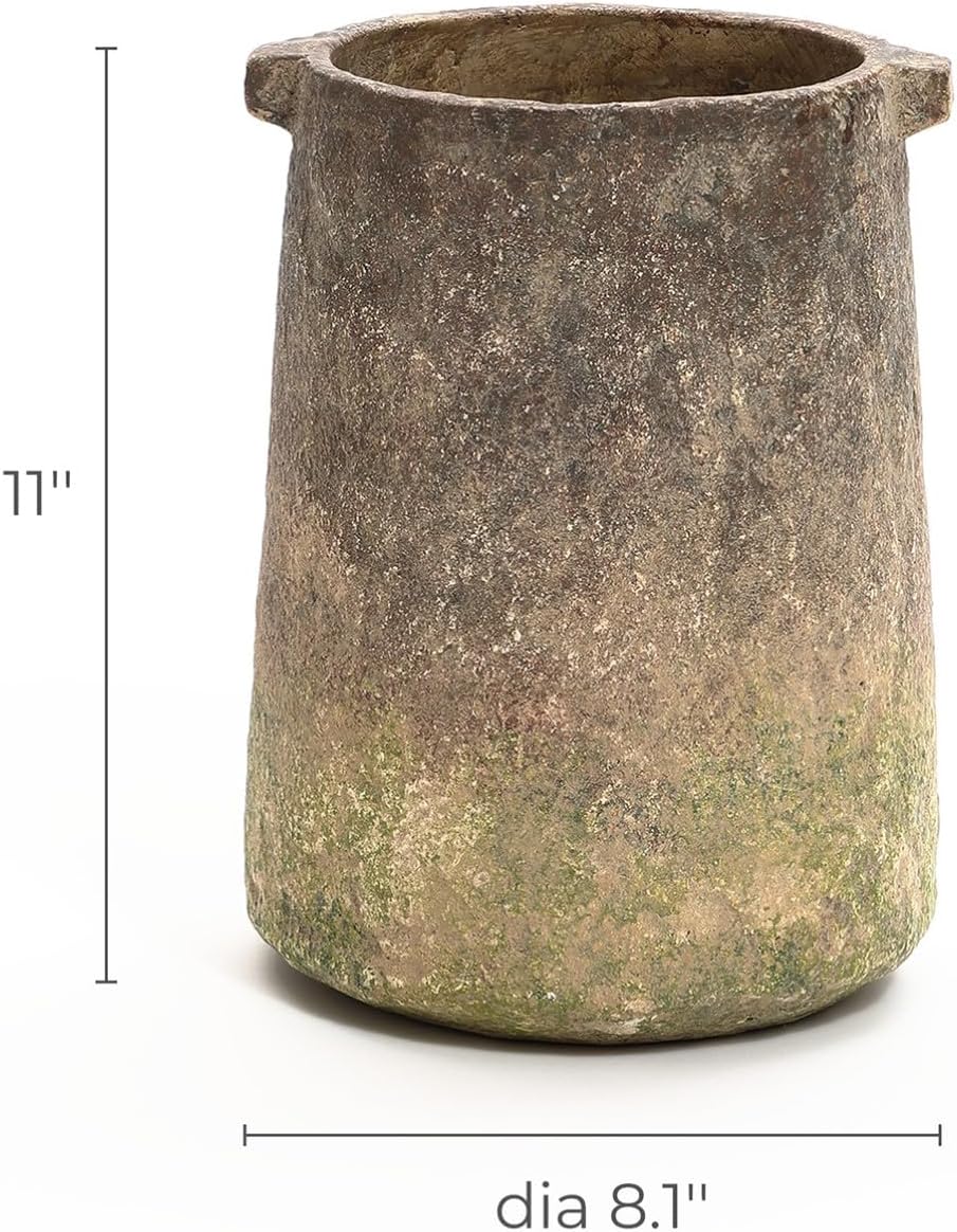 Rustic Vintage Cement Flower Vase