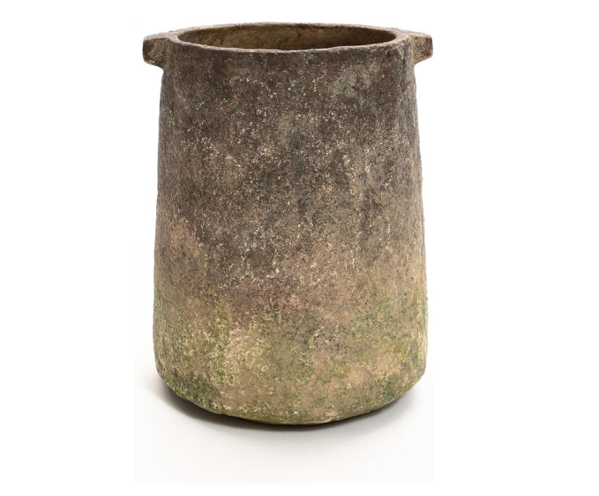 Rustic Vintage Cement Flower Vase