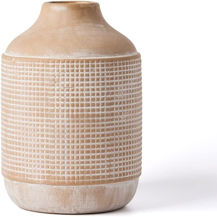 Sand Glaze Finish Boho Ceramic Vase