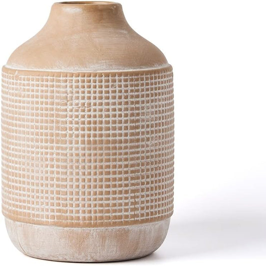 Sand Glaze Finish Boho Ceramic Vase