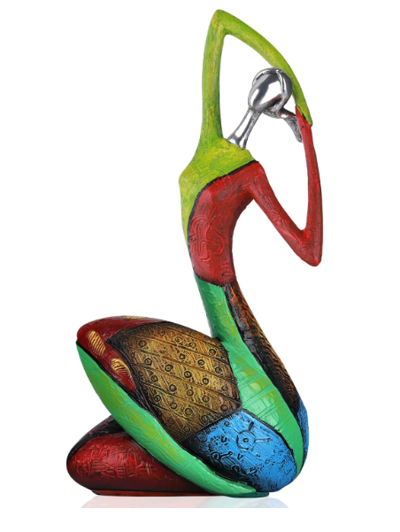 Abstract Yoga Art Statue