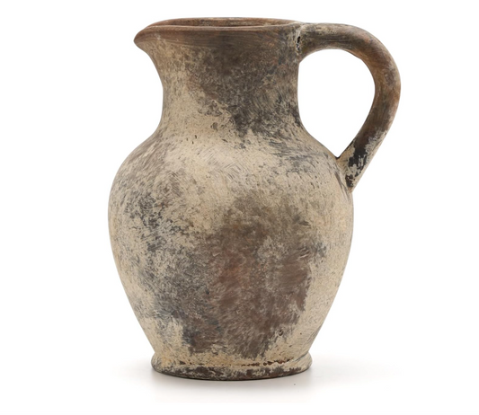 Terracotta Handle Rustic Ceramic Vase