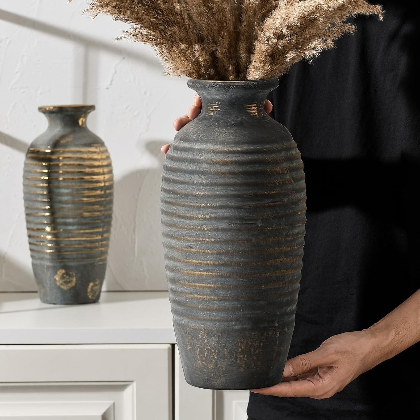 Vintage Rustic Flower Vase