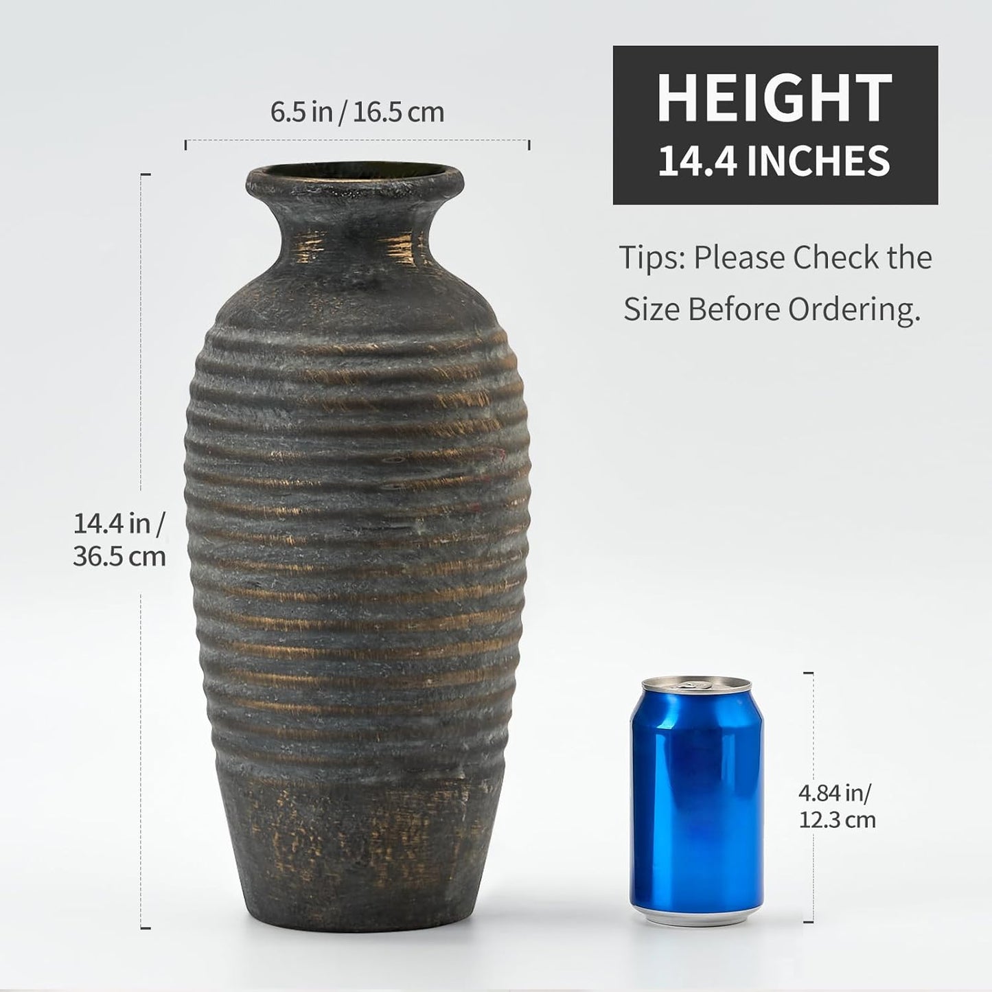 Vintage Rustic Flower Vase