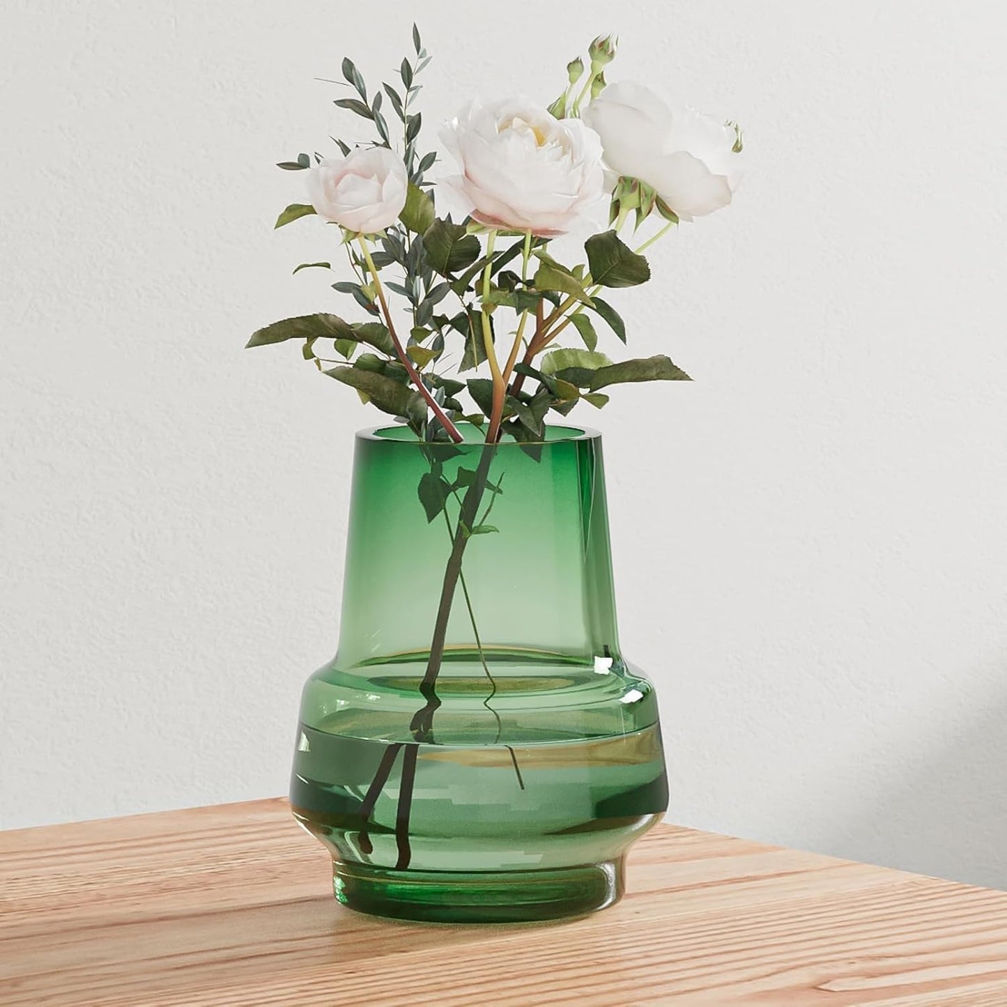 Wide Mouth Glass Bud Flower Vase